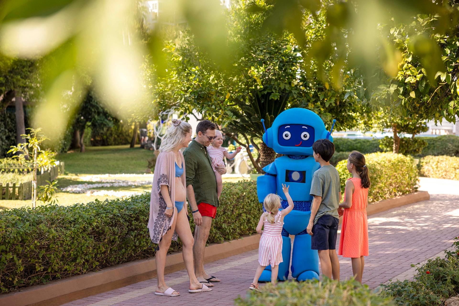 Friendly robot characters